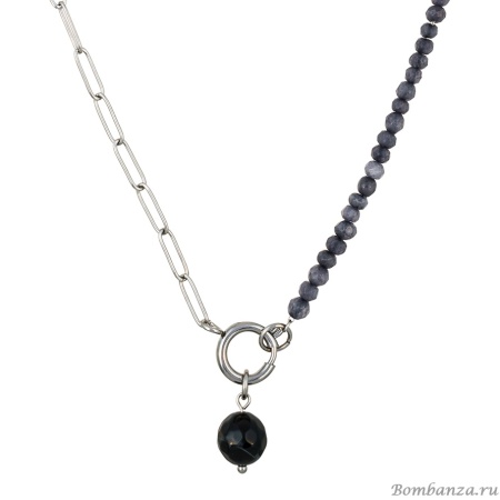 Колье Fiore Luna, AGAT GREY